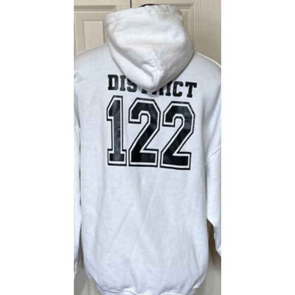 Women's GILDAN Heavy Blend Hoodie "District 122" Cotton Polyester Blend Size XL - Picture 3 of 16